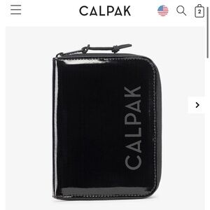 Calpak Terra Passport Wallet in Black